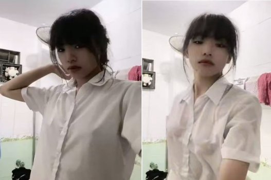 Nữ sinhh tắm nè, nhưng cứ thích mân mê cặc ấy