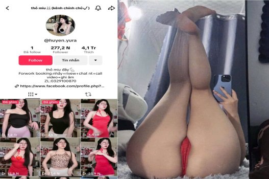 Thỏ Miu, tik toker nóng bỏng nhún mạnh
